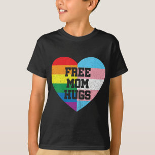 Camiseta Free Mãe Hugs Orgulho gay Transgender Rainbow Flag