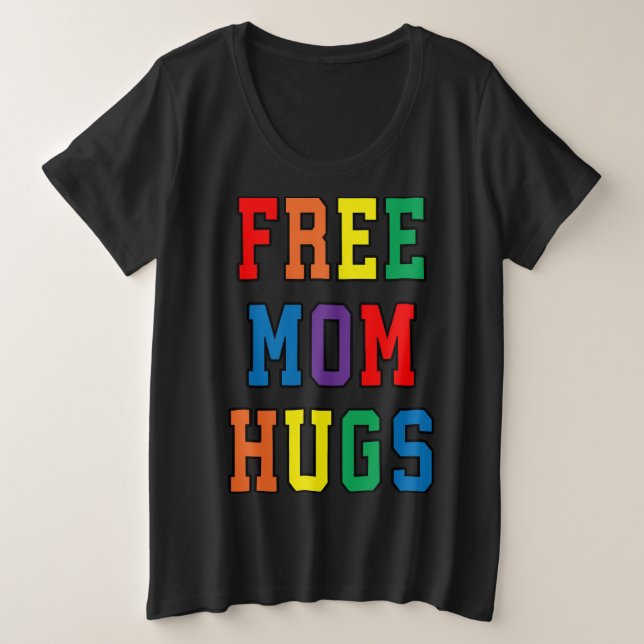Camiseta Free Mãe Hugs V-Neck (Frente do Design)