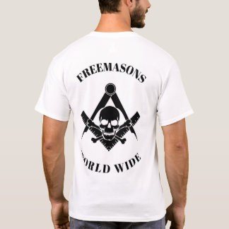 Camiseta Free Masons World Wide-Freemasonary