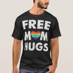 Camiseta Free Mom Hugs , Free Mom Hugs Inclusive Pride LGBT