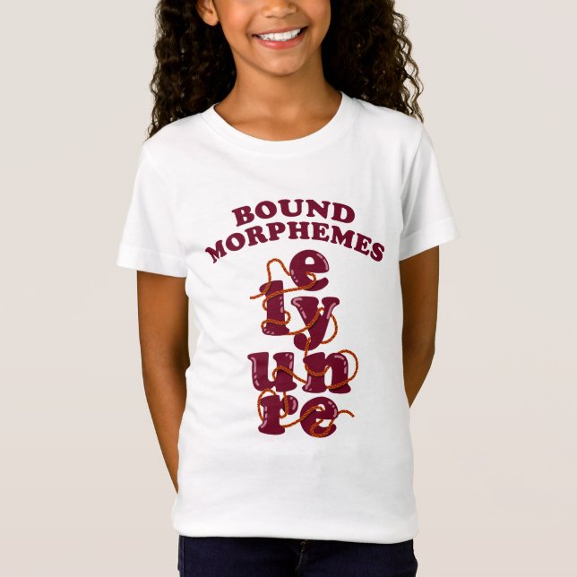 Camiseta Free Morphemics Phonics Learning English (Frente)
