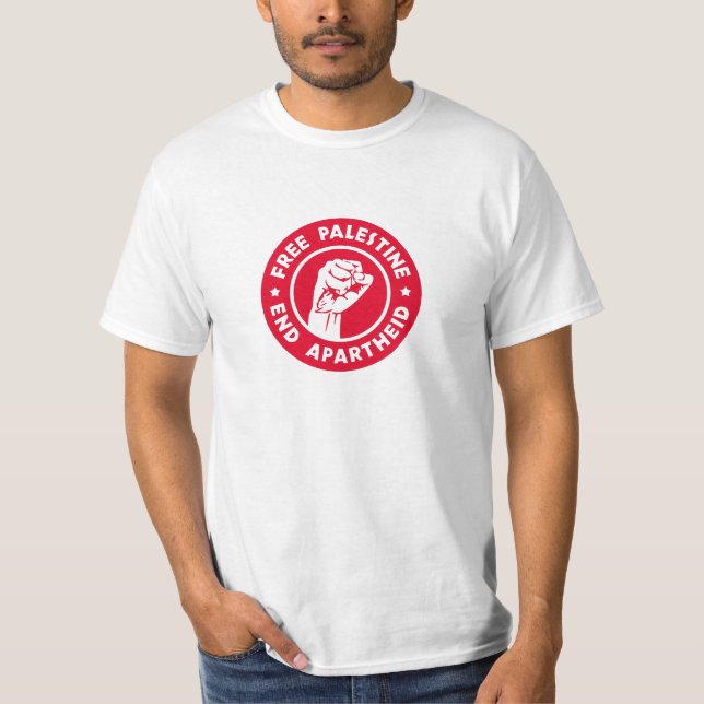 Camiseta Free Palestine End Apartheid (Frente)