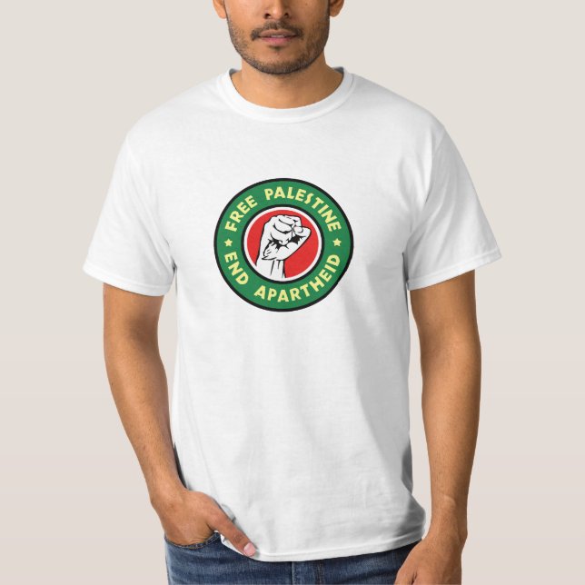 Camiseta Free Palestine End Apartheid (Frente)