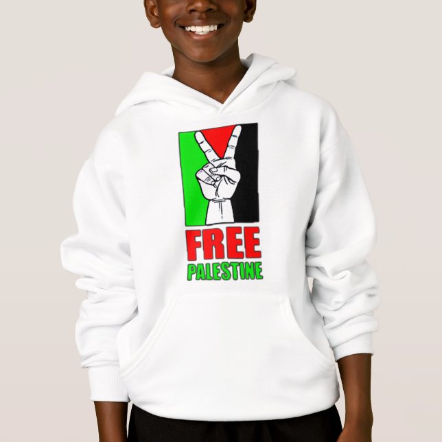Camiseta Free Palestine Hoodie (Frente)