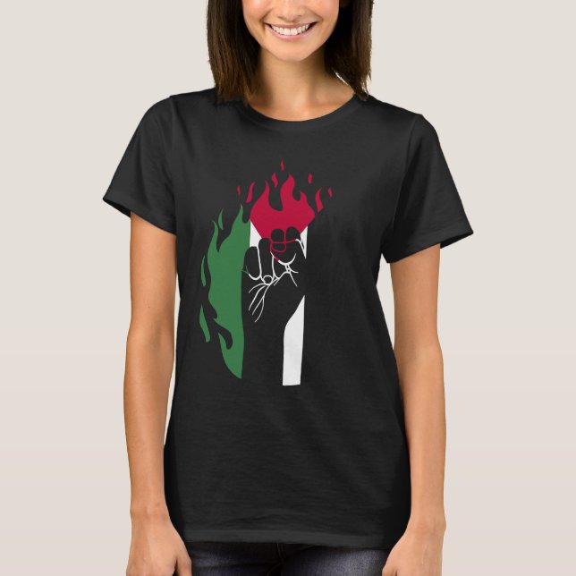 Camiseta Free Palestine Palestine Flag (Frente)