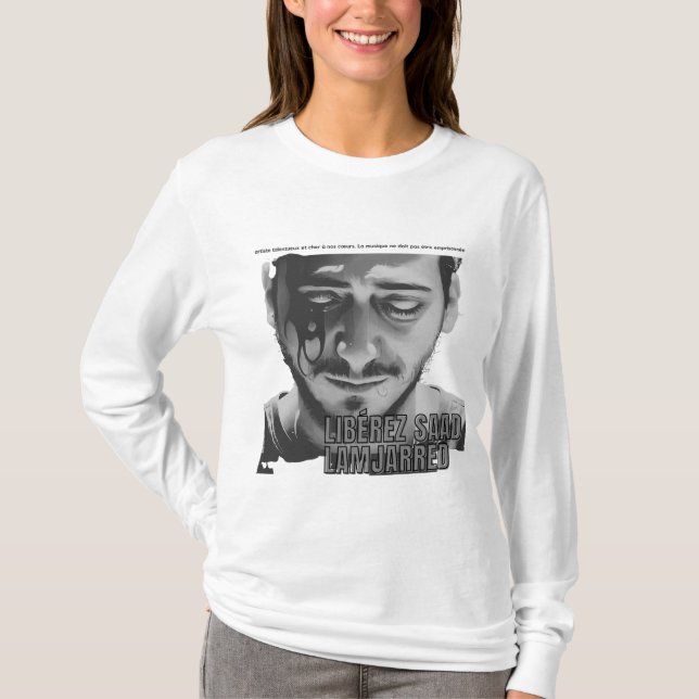 Camiseta Free Saad Lamjarred, um artista talentoso (Frente)