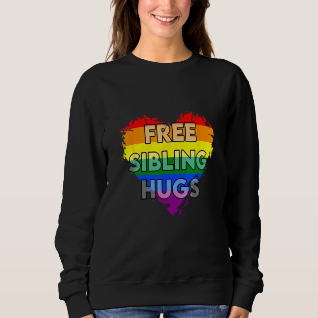 Camiseta Free Sibling Hugs Gay Pride LGTB 1 (Frente)