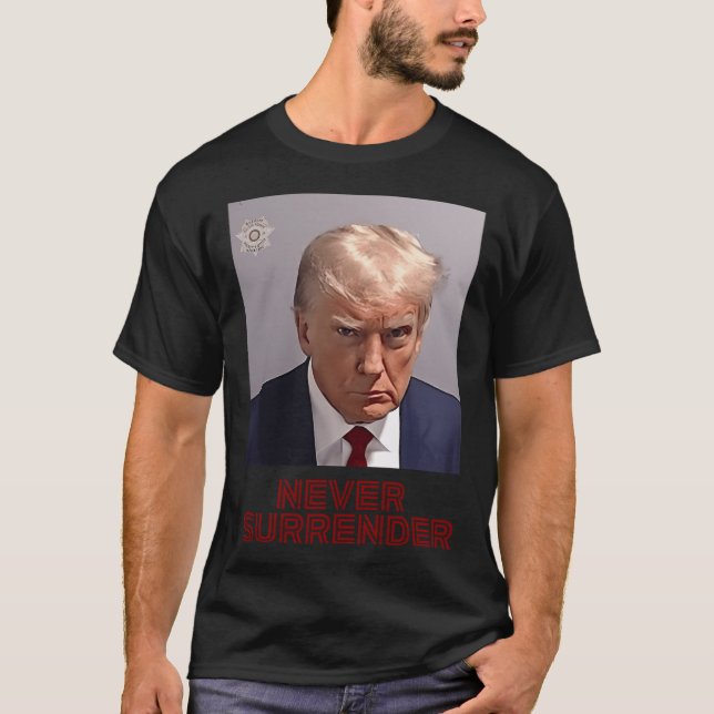 Camiseta Free Trump - Nunca rendam-se (Frente)