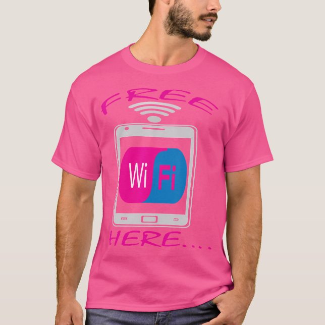 Camiseta Free Wifi Here Interne (Frente)