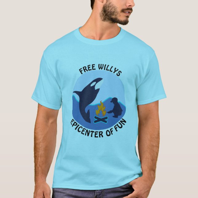 Camiseta Free Willy Teal Shirt (Frente)