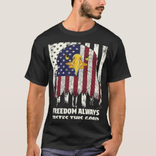 Camiseta Freedom Always sabor Good 4 de julho EUA