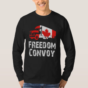 Camiseta Freedom Convoy 2022 For Canadian Truckers Flag