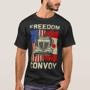 Camiseta Freedom Convoy 2022 Support Canadian Truckers Mand