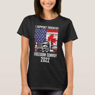 Camiseta Freedom Convoy 2022 Support I Support Canadian T