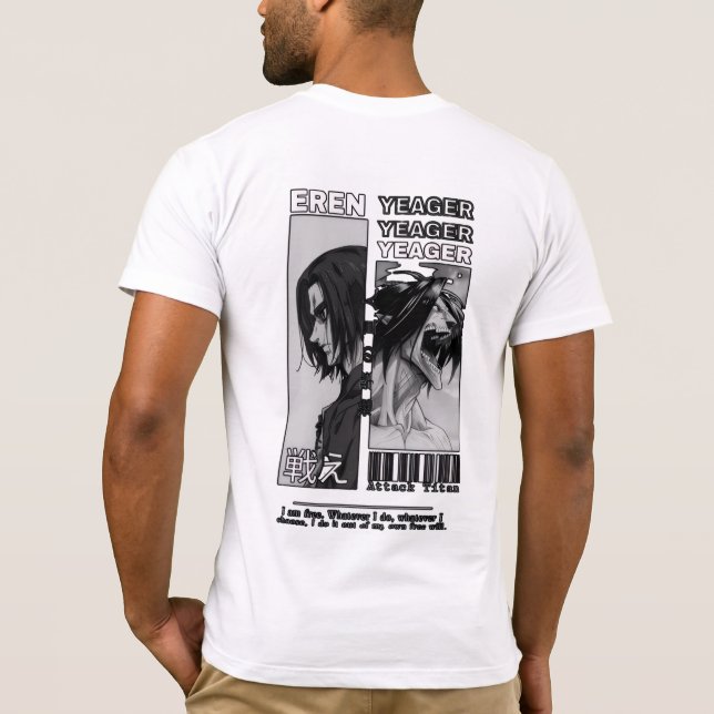 Camiseta ⚔️Freedom Fighter Anime ⚔️ (Verso)