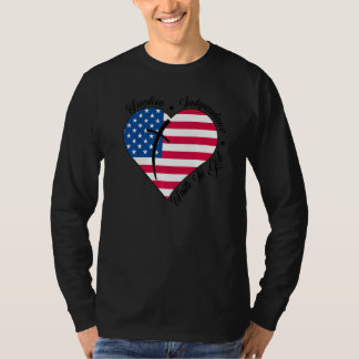 Camiseta Freedom Independence Faith In God  Christian USA  