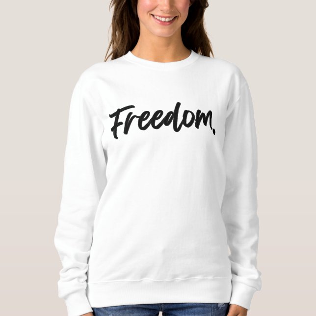 Camiseta Freedom. Minimalist Black (Frente)