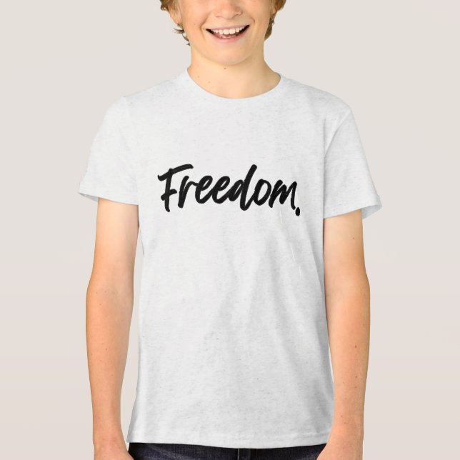 Camiseta Freedom. Minimalist Black (Frente)
