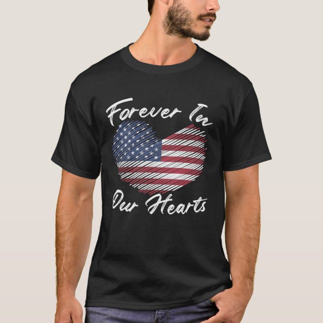 Camiseta Freedom Patriotic Veteran USA Flag American Memori (Frente)