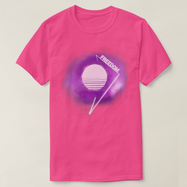 Camiseta Freedom Synthwave (Frente do Design)