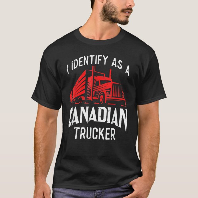 Camiseta Freedom Transport 2022 I Identify As Canadense Tru (Frente)