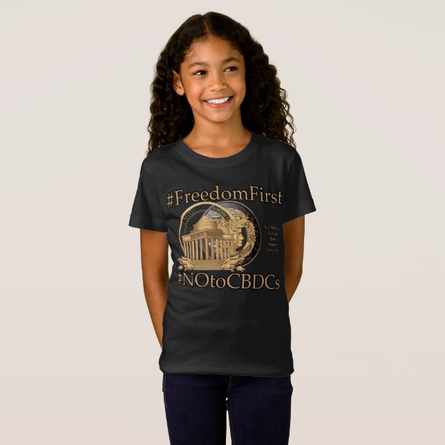Camiseta #FreedomFirst: Carteira de Liberdade - Abrace a Li (Frente Completa)