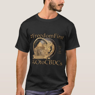 Camiseta #FreedomFirst: Liberdade Wallet Aceita Liberdade