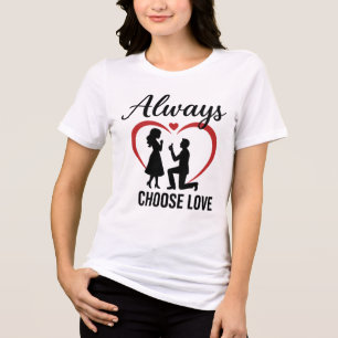 Camiseta Freefit Always Choose Love Scoop Neck Tri-Blend T-