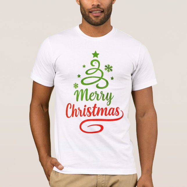 Camiseta Freefit Merry Christmas Bella+Canvas Tee 🎅 | Soft (Frente)