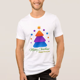 Camiseta Freefit Merry Christmas Tree Bella+Canvas Tri-Blen