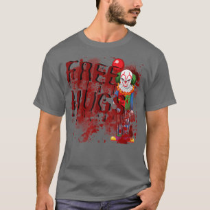 Camiseta FreeHugs Clowe Freguiçoso Figurino de Halloween As