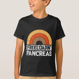 Camiseta Freeloadin Pancreas Diversão Tipo 1 Sensibilização