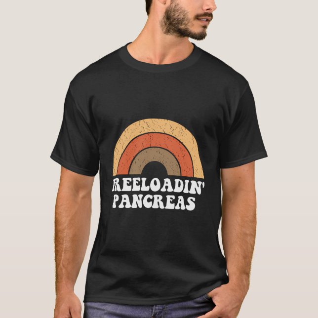 Camiseta Freeloadin Pancreas Funny Tipo 1 Diabetes Diabetes (Frente)