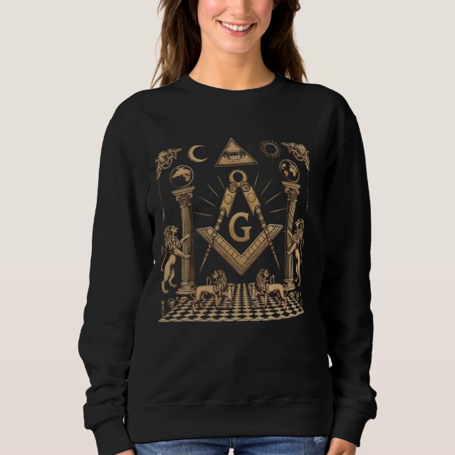 Camiseta Freemason Masonic Fraternal Freemasonry Square Com (Frente)