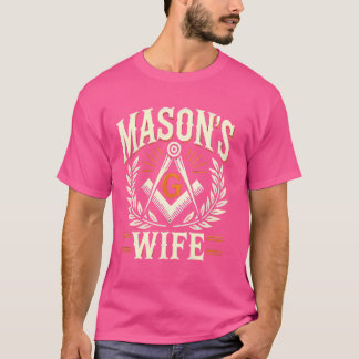 Camiseta Freemason Wife Masonic Fraternal Freemasonry Squar