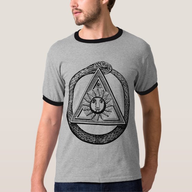 Camiseta Freemasonry Todos Vendo Símbolo Masônico Olho (Frente)