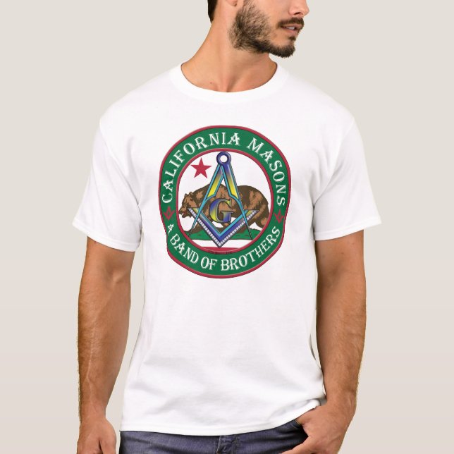 Camiseta Freemasons de Califórnia. Uma banda dos irmãos (Frente)