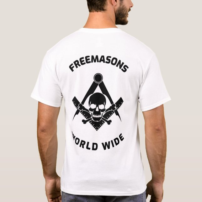 Camiseta freemasons world wide (Verso)