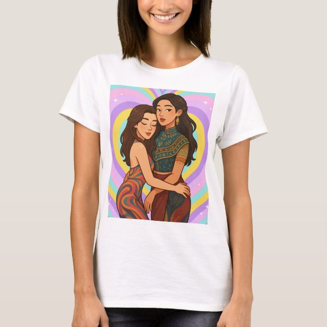 Camiseta Freenbecky Thai GL Ship Couple Freen & Becky  (Frente)