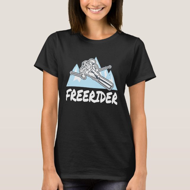 Camiseta Freerider Powder Skiing Freeriding (Frente)