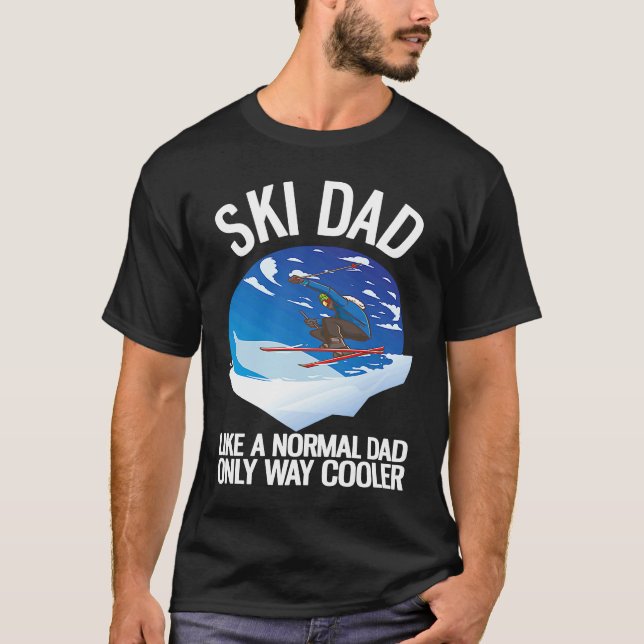 Camiseta Freeriding Alpine Skiing Ski Dad  1 (Frente)