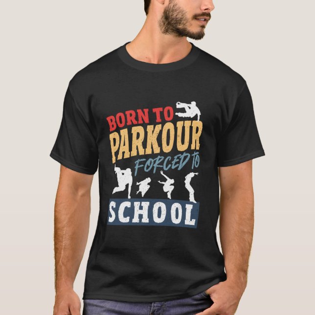 Camiseta Freerunner Boys School Funny Parkour (Frente)