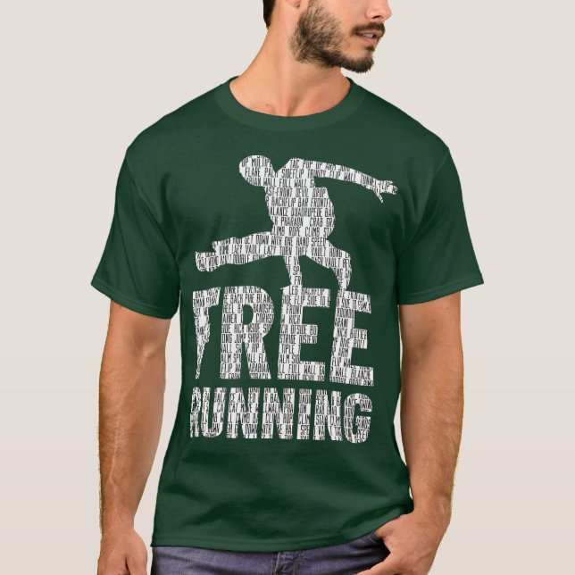 Camiseta Freerunner Técnicas de circulação gratuitas Presen (Frente)