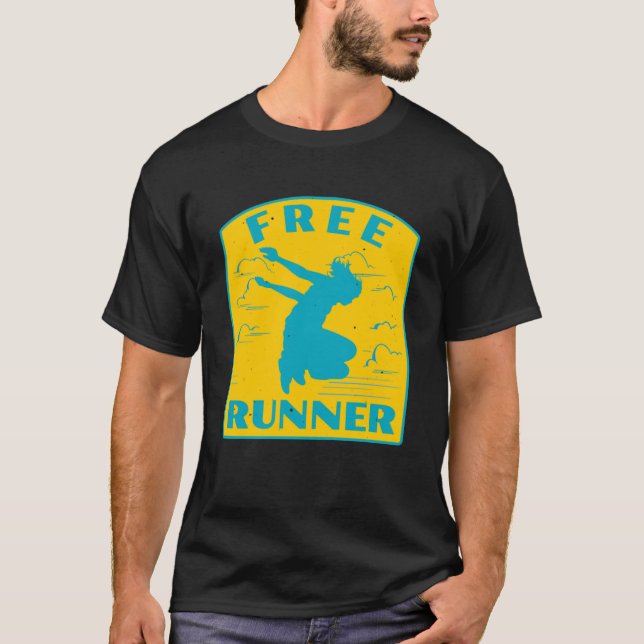Camiseta Freerunning Parkour Vintage Freerunner Streetwear (Frente)