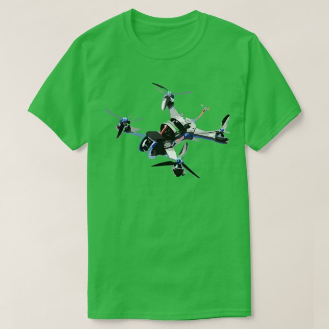 Camiseta Freestyle quad or fpv drone for race drone freesty (Frente do Design)