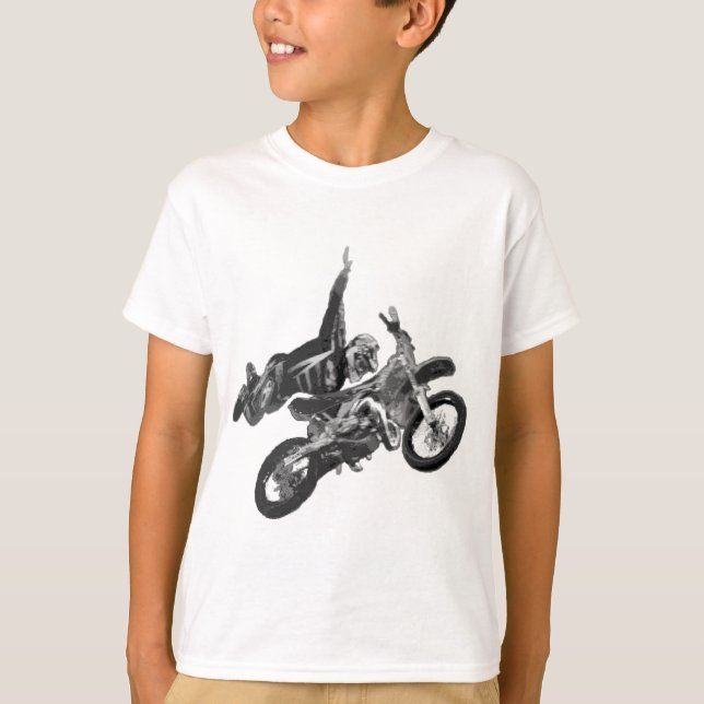 Camiseta Freestyling com bicicleta da sujeira (Frente)