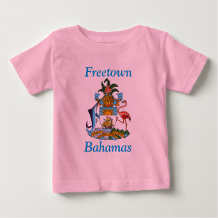 Camiseta Freetown, Bahamas com Casaco de Armas (Eleuthera)