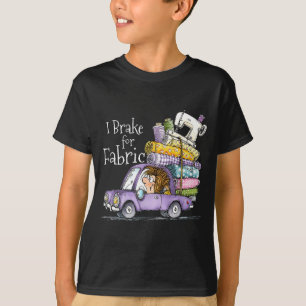 Camiseta Freia Por Tecido Divertido Carro Fofo Costura Patc