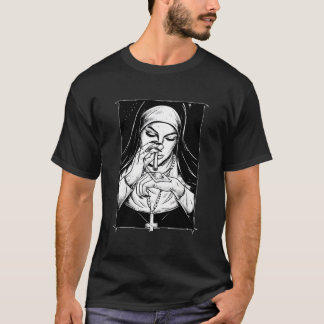 Camiseta freiras travessas de religião ruim