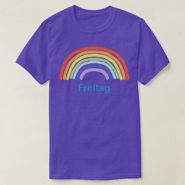 Camiseta Freitag Sexta-Feira Arco-Íris (Frente do Design)